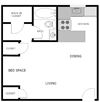 Studio - 420 sf Sherman Oaks Apartments