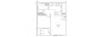 1x1  Floor Plan Spokane, WA 99216 | Parkside at Mirabeau