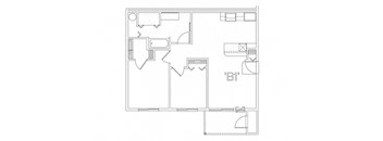 2x1 Floor Plan Spokane, WA 99216 | Parkside at Mirabeau