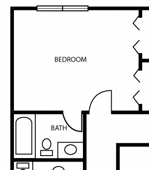 C1 Floor Plan C1 Floor Plan at The Abbey Apartments in Longview, Texas, TX