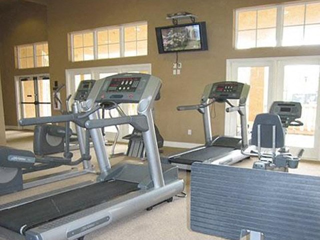 Gym with cardio Equipment 1 and 2 bedroom Floor Plansfor rent in Elk Grove Ca at  Siena Villas