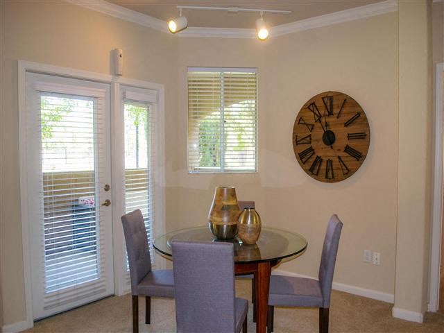 Furnished Dining ROo, Apt rentals in Elk Grove l Siena Villas