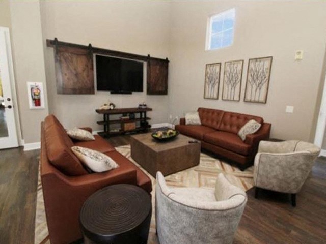 Seating with TV Apt rentals in Elk Grove l Siena Villas