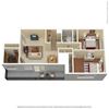 2 Bedroom Den 1 Bathroom