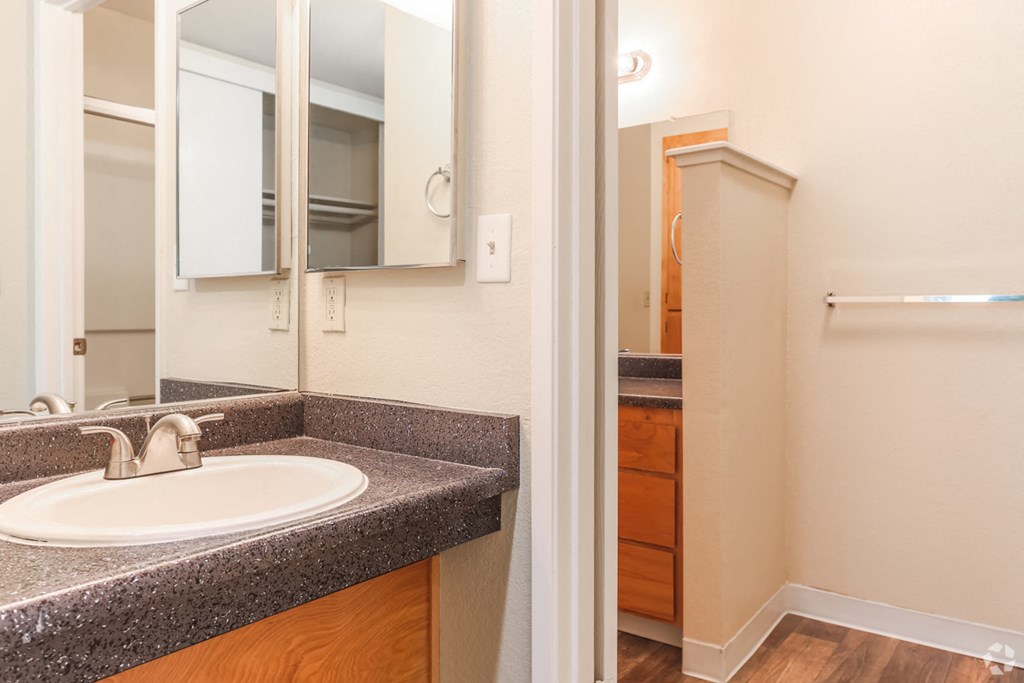 Bathroom sink  l Somersett Hills Apartments in Roseville Ca