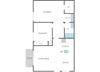 2 bed and 1 bath
