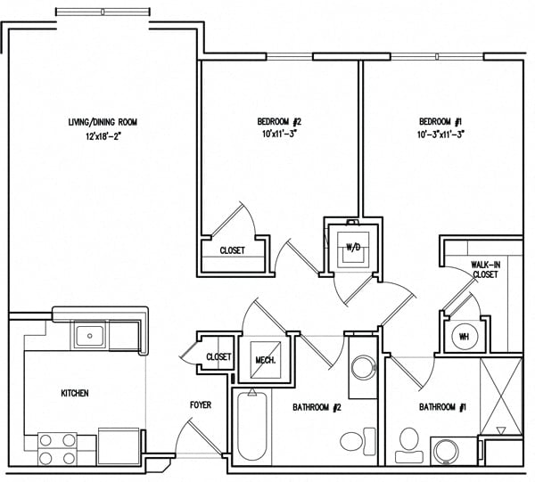 Victory Court Floor Plan 2B