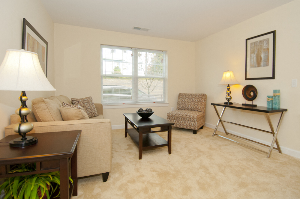 Victory Court Furnished Model Livin Write a title for this image:g Room