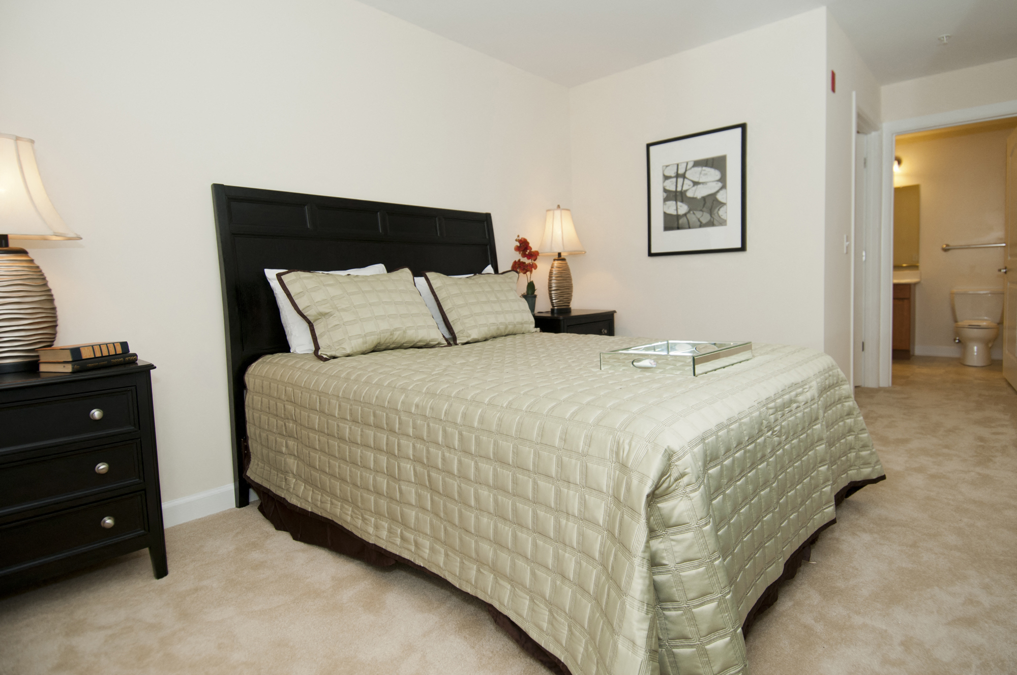 Victory Court Furnished Model Master Bedroom