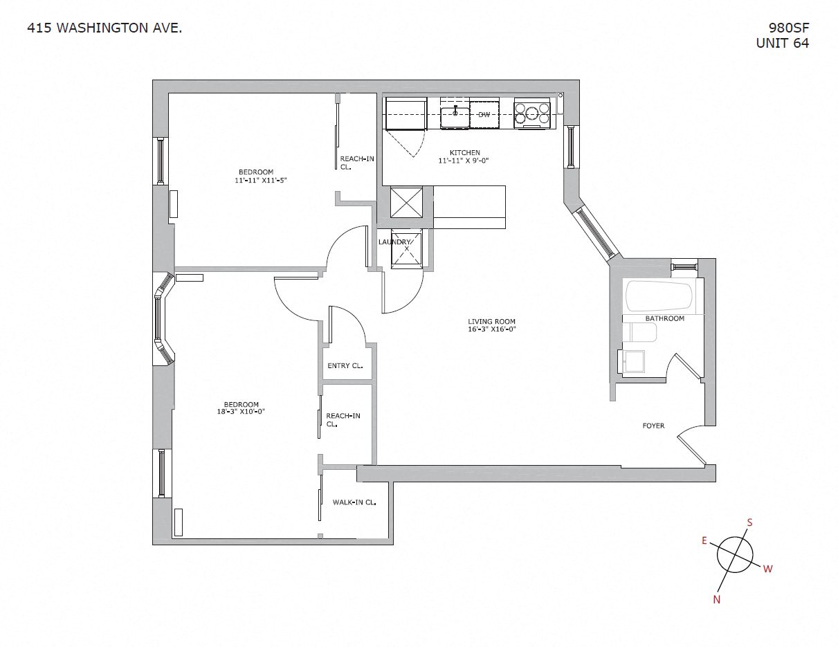 415 Washington Avenue 2-4 Beds Apartment for Rent - Photo Gallery 9