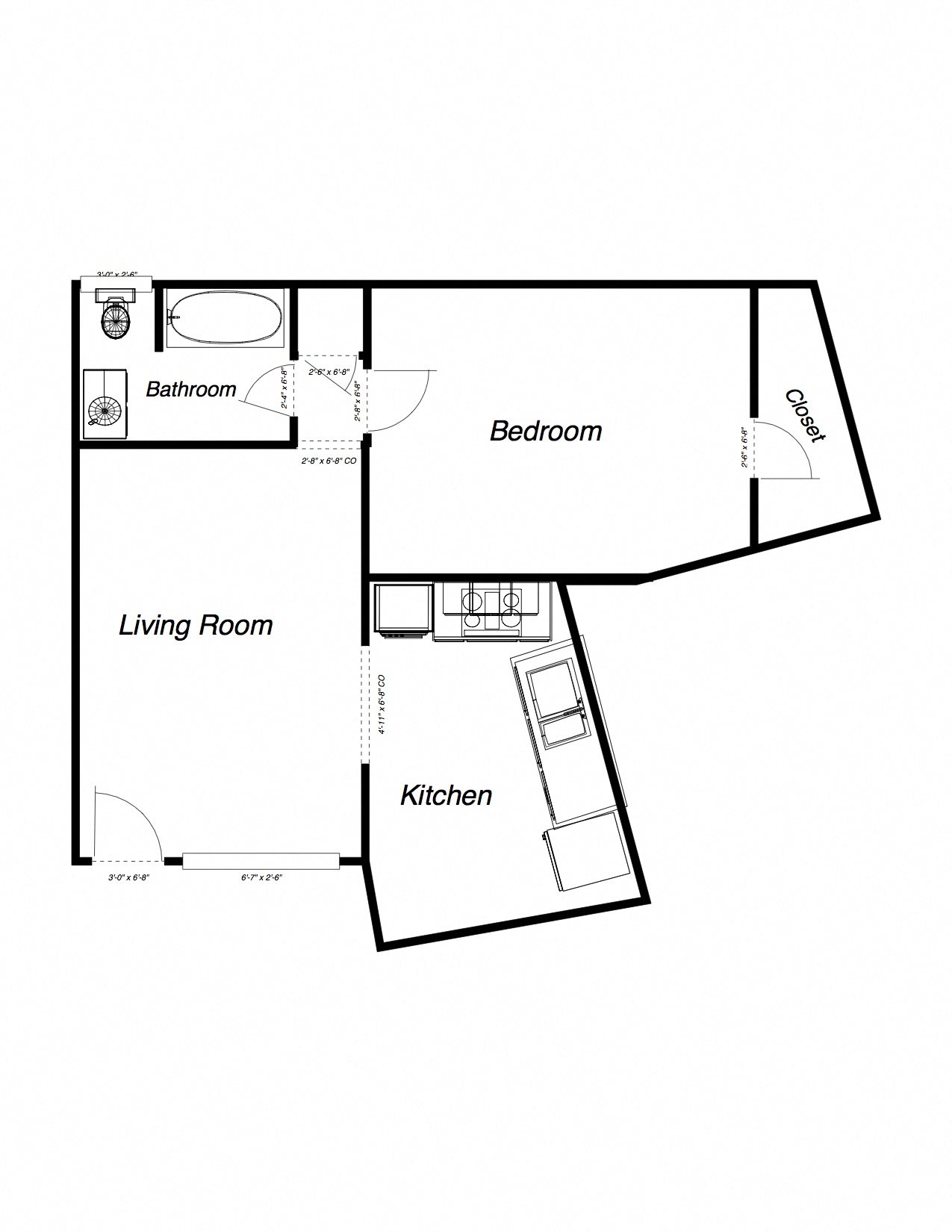 Floor Plans of Benson Apartments in Burlingame, CA