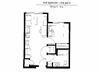 One bedroom floor plan l Tressa Apartments in Seattle WA