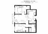 two bedroom floor plan l Tressa Apartments in Seattle WA