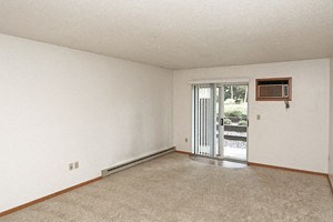 Living room with walk out patio