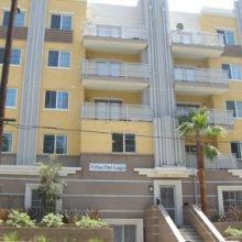 a view of a building from the street