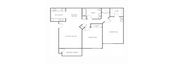 2x1 floor plans available at Windsor Ridge apts in Sacramento, CA 