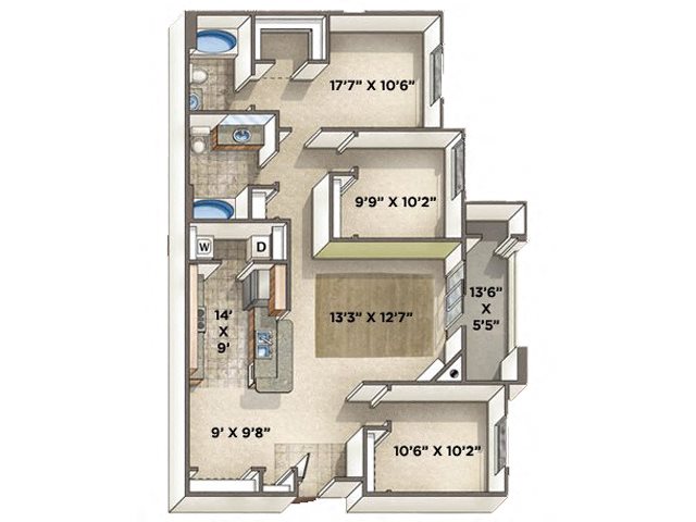 Classico floor plan.