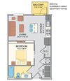 Tifani (includes swivel mount flat screen TV)