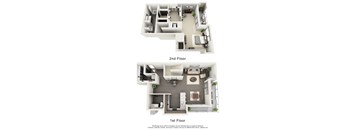 1600 VINE Los Angeles, CA One Bedroom Townhome Floor Plans 1641 SF