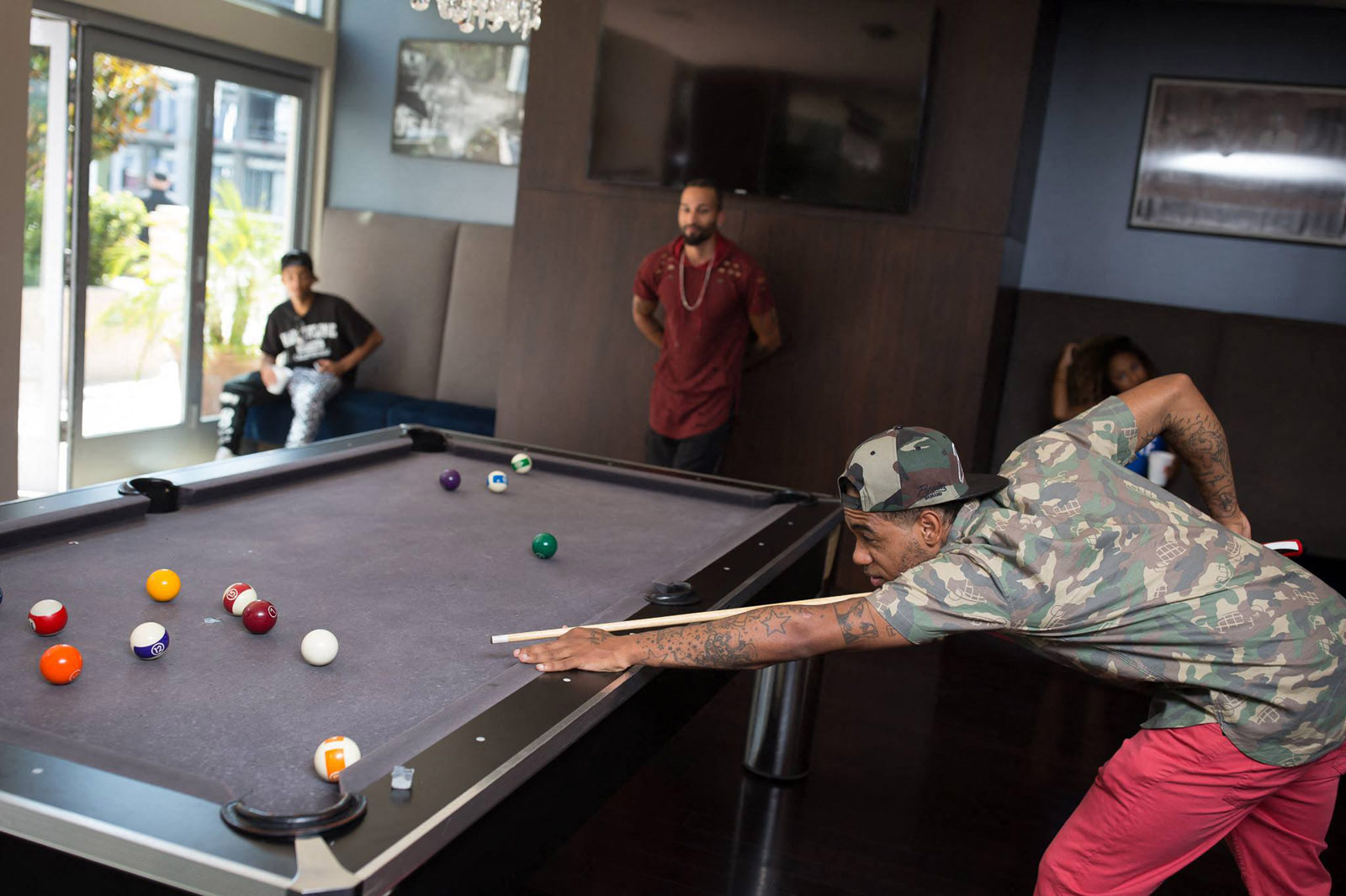 1600 VINE Los Angeles, CA Resident Event Pool Table