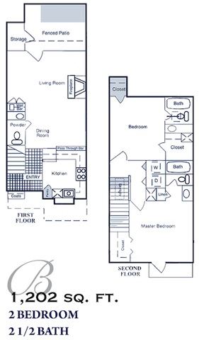 B 2 bedroom 2.5 bath
