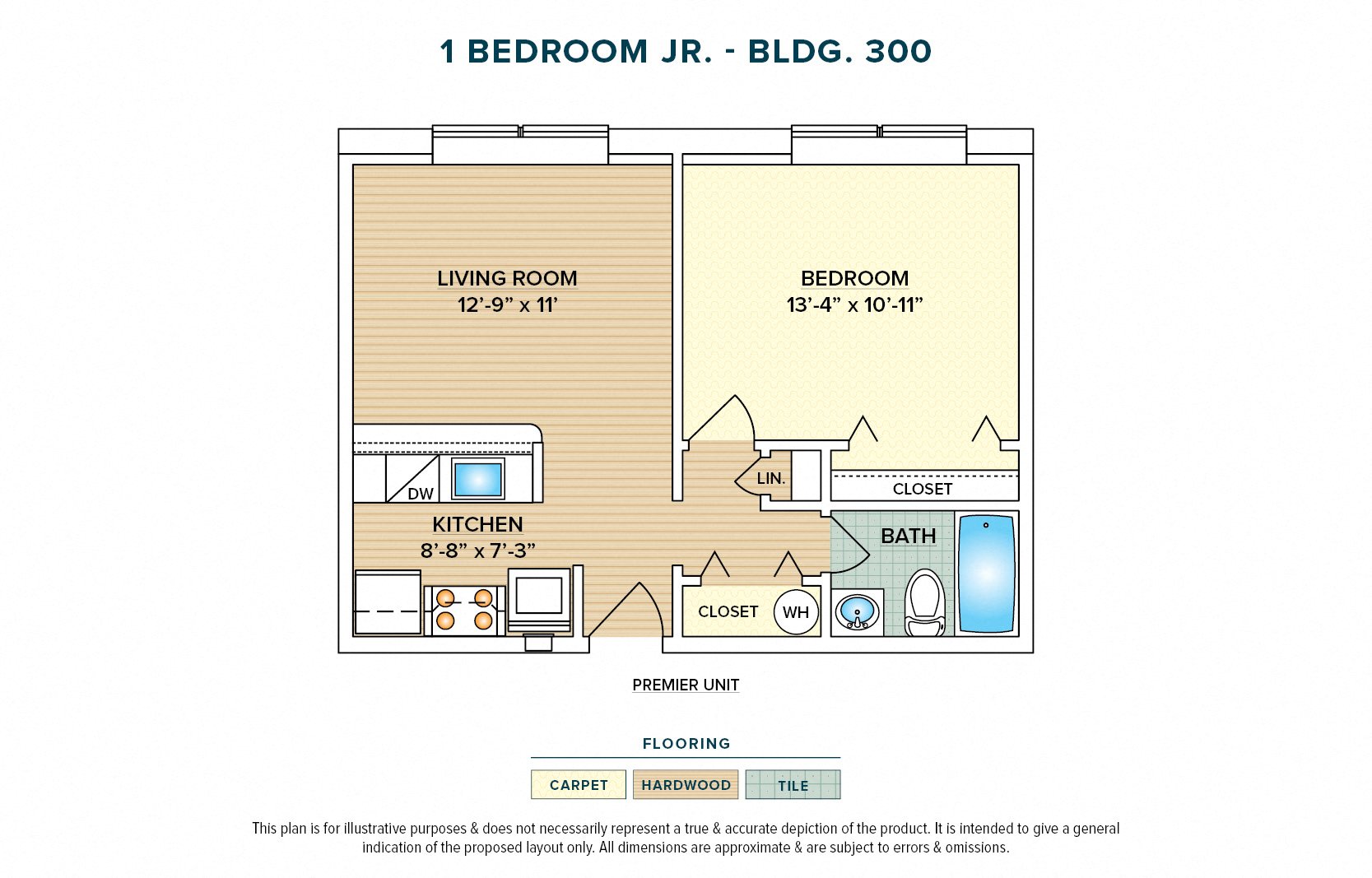 1 Bedroom Junior - Bldg. 300