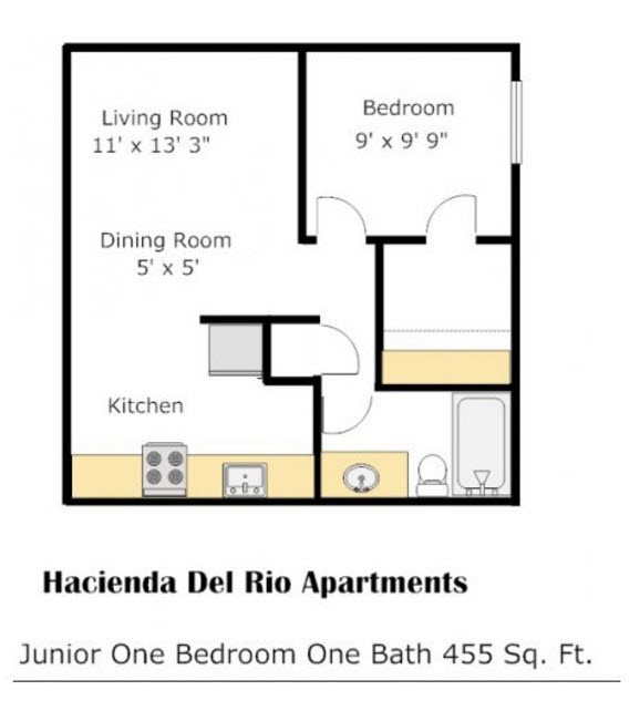Hacienda - Cypress Floorplan Hacienda - Cypress Floorplan at Colonia and Hacienda Del Rio Apartments in Tuscan, AZ 85718