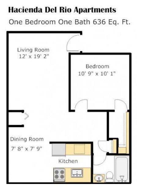 Hacienda - Acacia Floorplan Hacienda - Acacia Floorplan at Colonia and Hacienda Del Rio Apartments in Tuscan, AZ