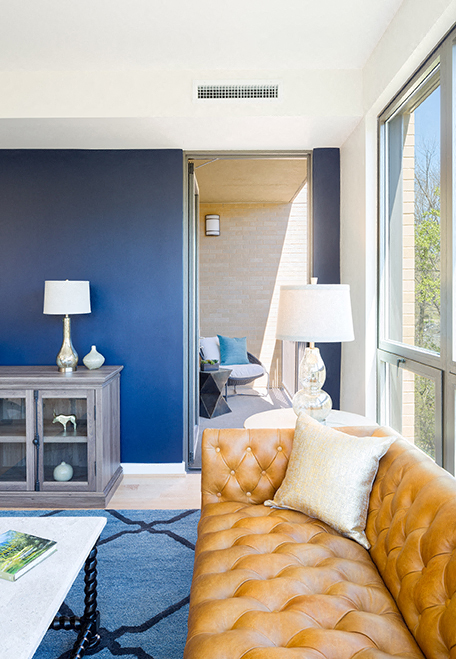 Park Van Ness living room terrace