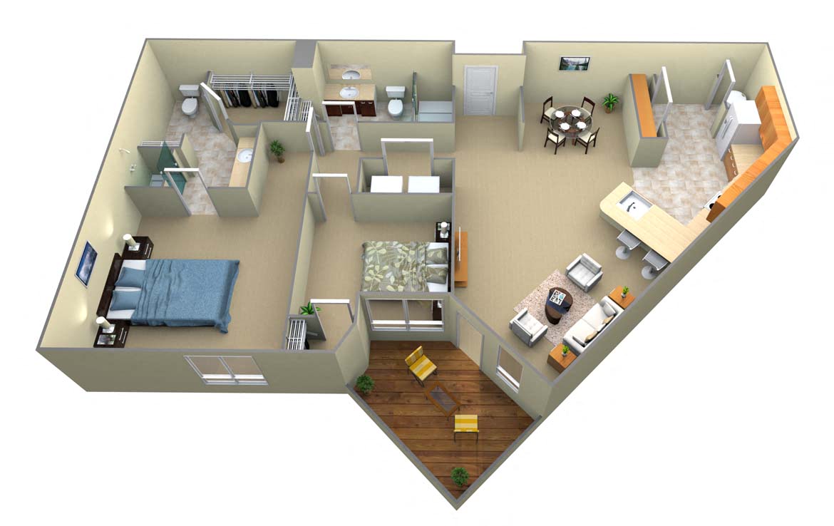 B3 Mountain View Floor Plan Layout