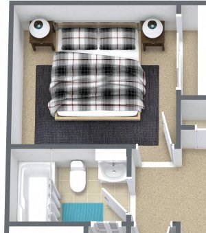 two bedroom floor plan