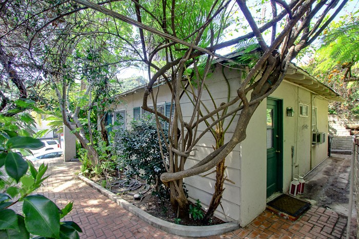 a house with a tree in front of it