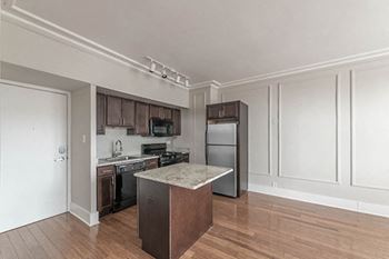 Elegant Crown Molding on Walls and Rough at Reside on Surf Apartments, Chicago, Illinois