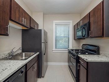 Renovated Kitchens at Irving Courts by Reside, Chicago, IL