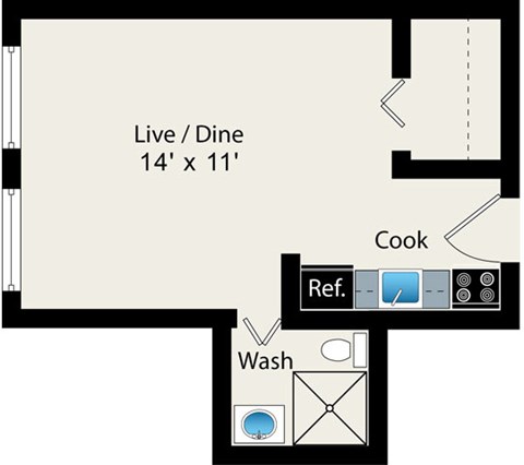 Studio Floor plan