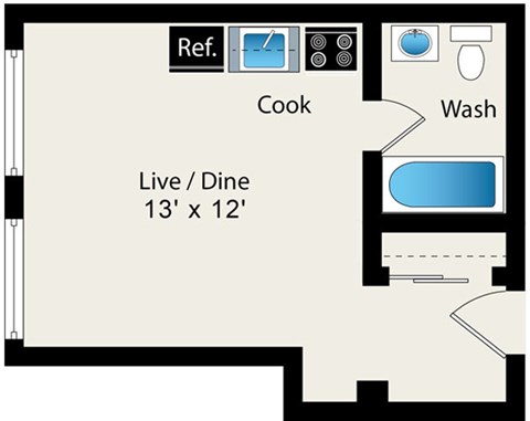 Studio Floor plan