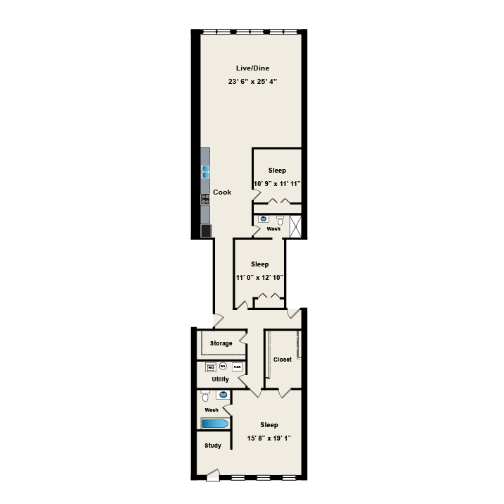 Floor Plan at 945 W Fulton Market Apartments
