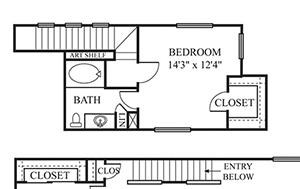 Cypress Floor Plan Cypress Floor Plan | 2 Bed 2 Bath Apartments For Rent In Scottsdale AZ | The Catherine Townhomes