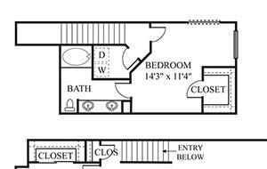 Firenza Floor Plan Firenza Floor Plan | 2 Bed 2 Bath Apartments For Rent In Scottsdale AZ | The Catherine Townhomes