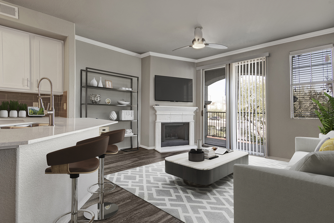 Living Room | The Catherine Townhomes in Scottsdale