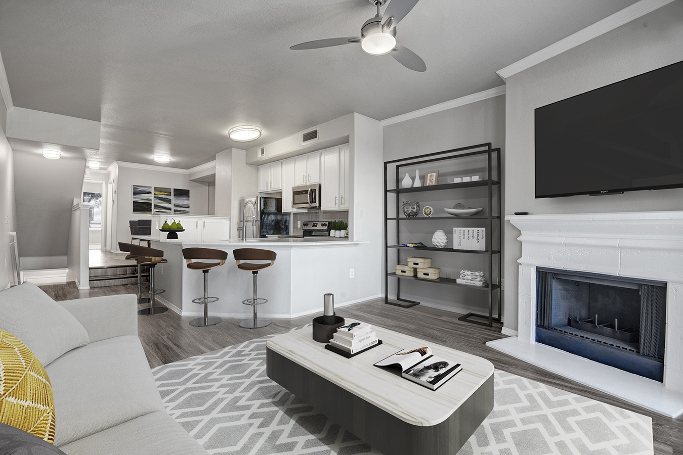 Living Room | The Catherine Townhomes in Scottsdale