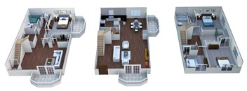 4 Bedroom 3.5 Bath 1,763 Sq.Ft. Floor plan at Linea Cambridge, Cambridge, 02140