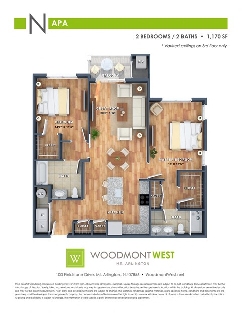 100 Fieldstone Drive 1-2 Beds Apartment for Rent - Photo Gallery 30