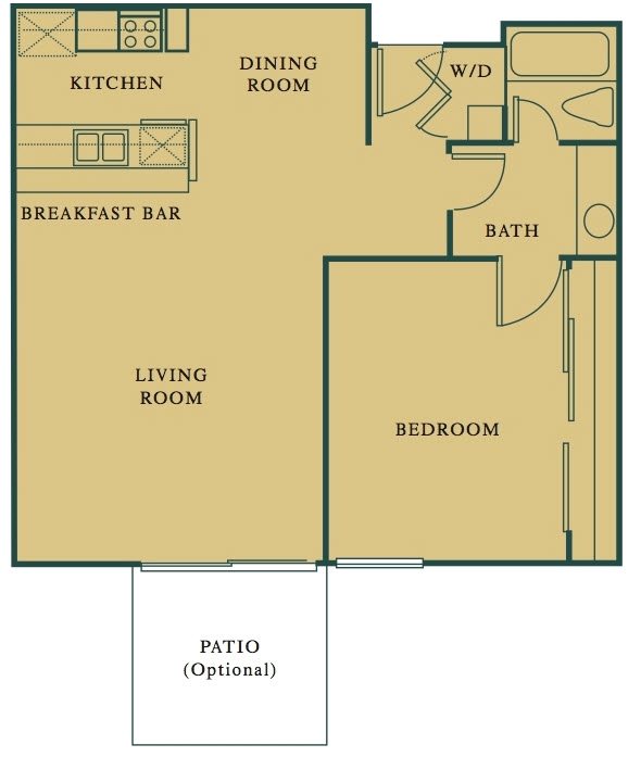 1 Bed 1 Bath The Citrus Floorplan 1 Bed 1 Bath The Citrus Floorplan at Hills at Hacienda Heights, Hacienda Heights, CA, 91745