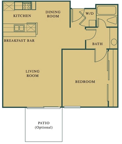 1 Bed 1 Bath The Citrus Floorplan at Hills at Hacienda Heights, Hacienda Heights, CA, 91745