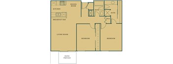 2 Bed 2 Bath The Walnut Floorplan at Hills at Hacienda Heights, Hacienda Heights, CA, 91745