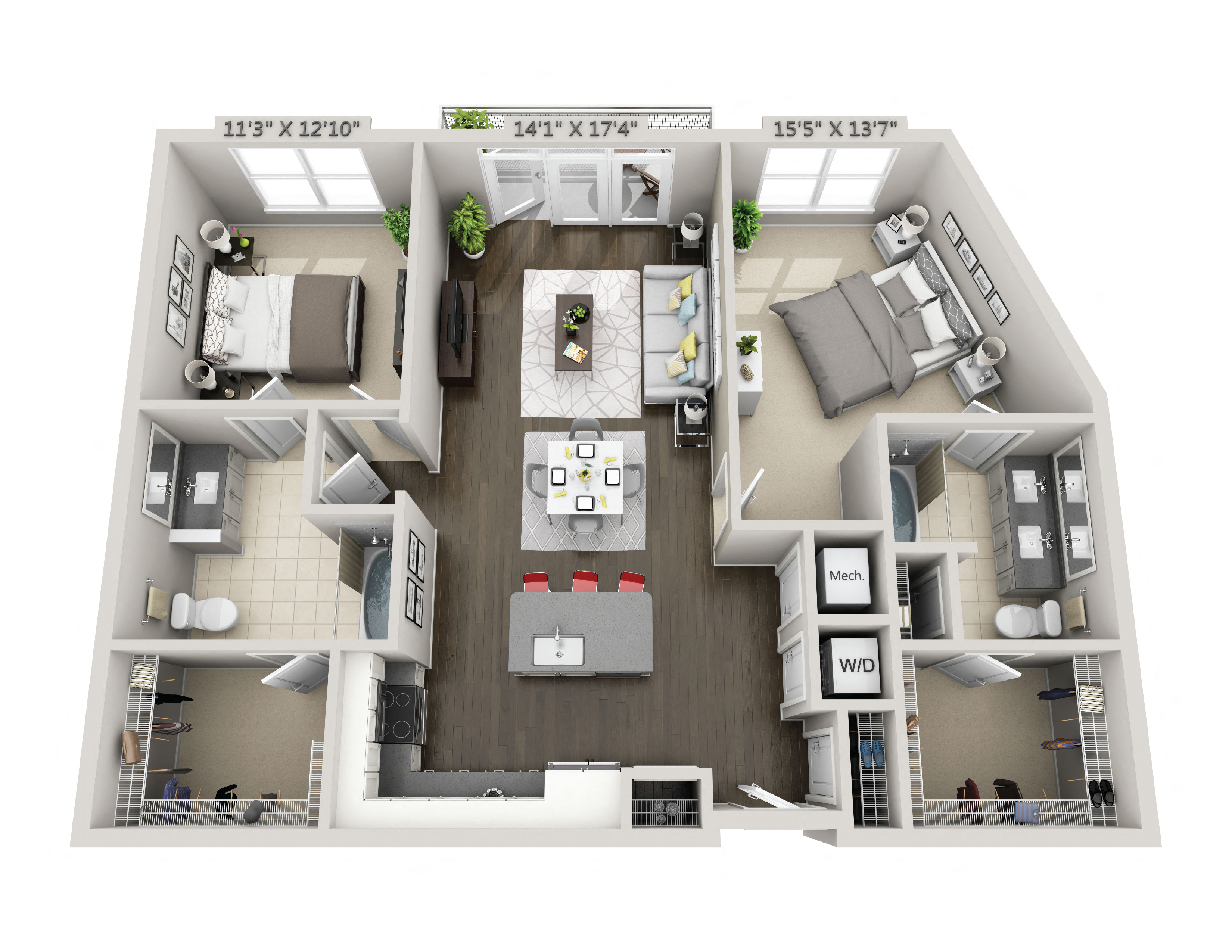 C6a 2 Bedroom 2 Bath