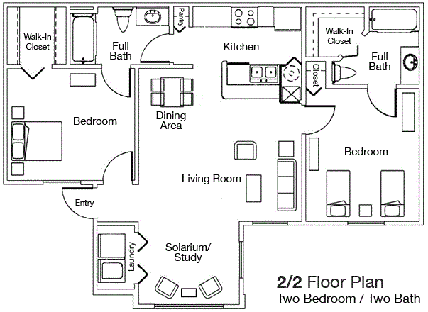 2x2 Floor Plan 2