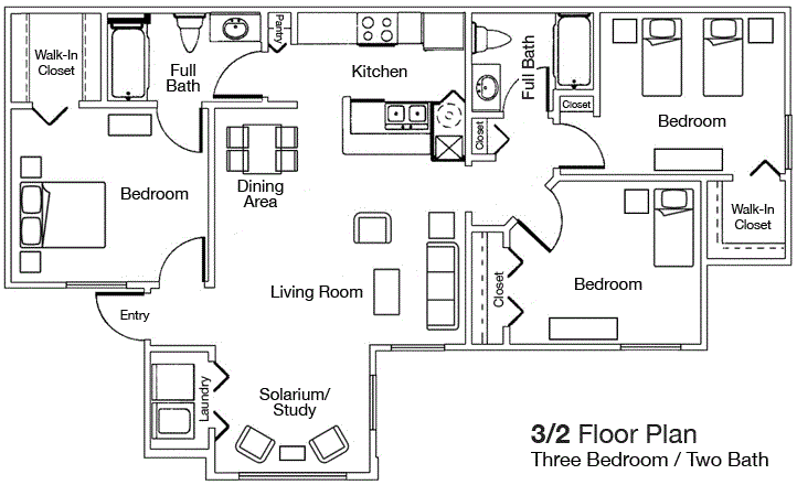 3x2 Floor Plan 3