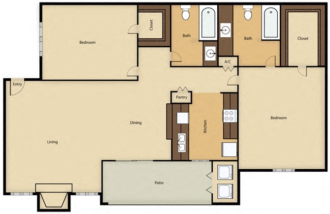 2BR, 2BTH - C